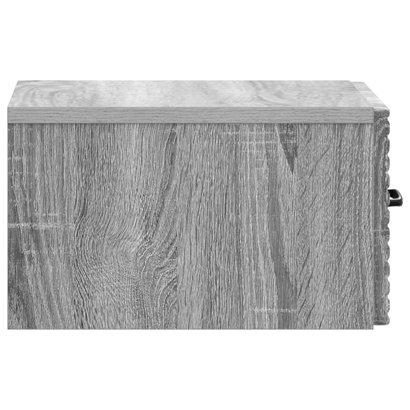 Wisząca Szafka Nocna 2 pcs Szary Sonoma 34,5 x 33 x 20 cm