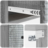 Wisząca Szafka Nocna 2 pcs Szary Sonoma 34,5 x 33 x 20 cm