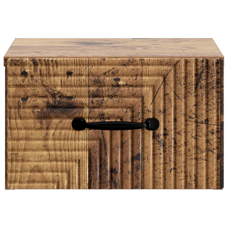 Wisząca Szafka Nocna 2 pcs Stare drewno 34,5 x 33 x 20 cm
