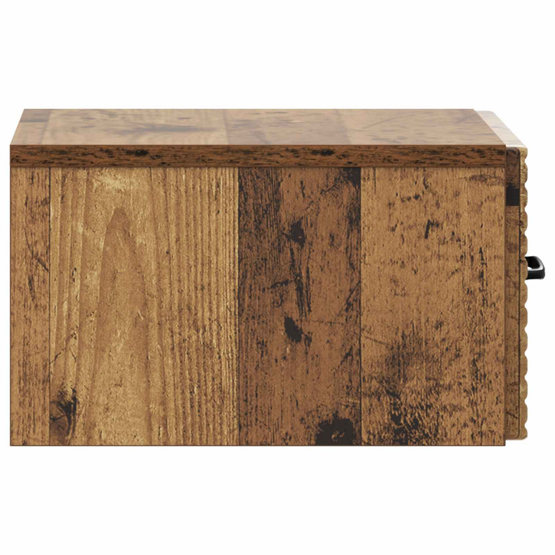 Wisząca Szafka Nocna 2 pcs Stare drewno 34,5 x 33 x 20 cm