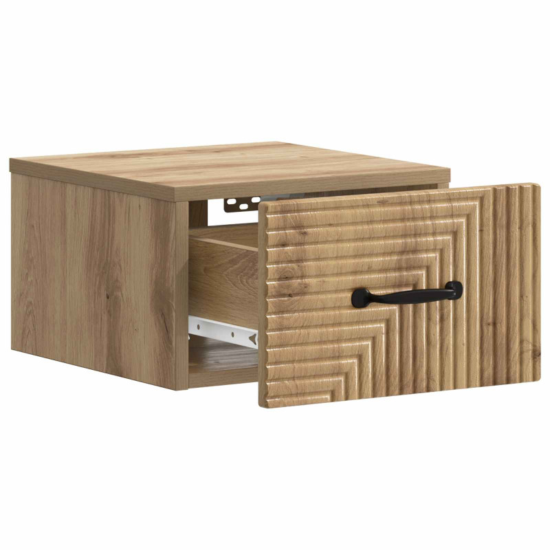 Wisząca Szafka Nocna 2 pcs Dąb artisan 34,5 x 33 x 20 cm