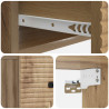 Wisząca Szafka Nocna 2 pcs Dąb artisan 34,5 x 33 x 20 cm