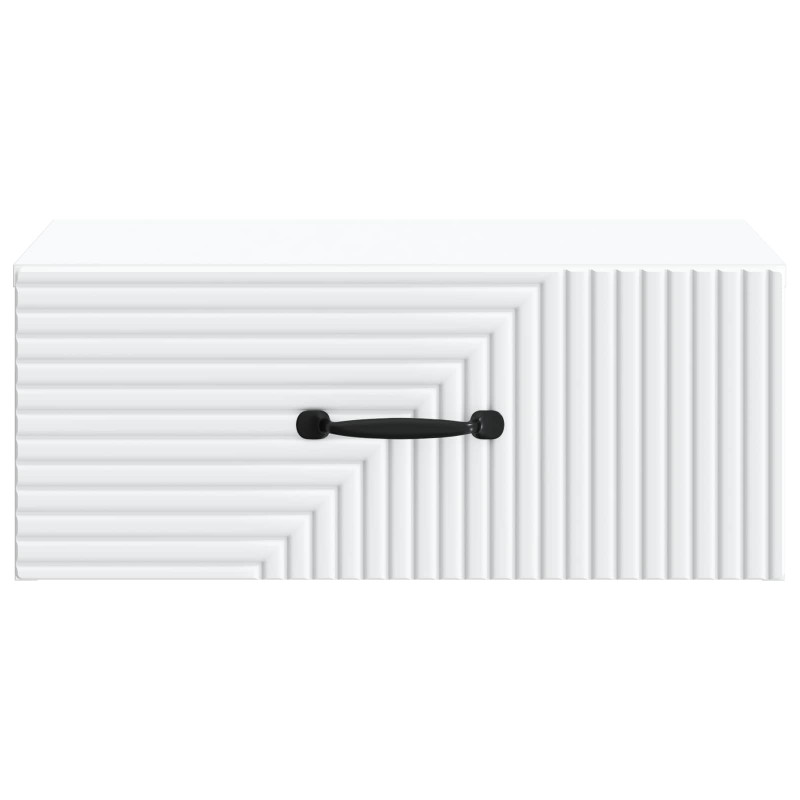 Wisząca Szafka Nocna z szufladą 2 pcs Biały 49 x 34,5 x 20 cm