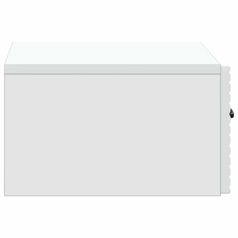Wisząca Szafka Nocna z szufladą 2 pcs Biały 49 x 34,5 x 20 cm