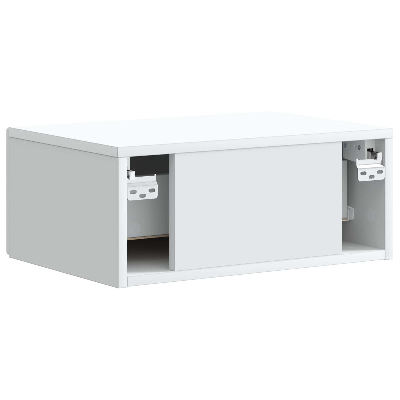 Wisząca Szafka Nocna z szufladą 2 pcs Biały 49 x 34,5 x 20 cm