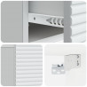 Wisząca Szafka Nocna z szufladą 2 pcs Biały 49 x 34,5 x 20 cm