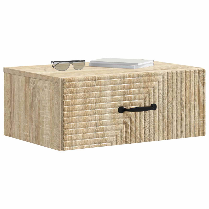 Wisząca Szafka Nocna 2 pcs dąb Sonoma 49 x 34,5 x 20 cm