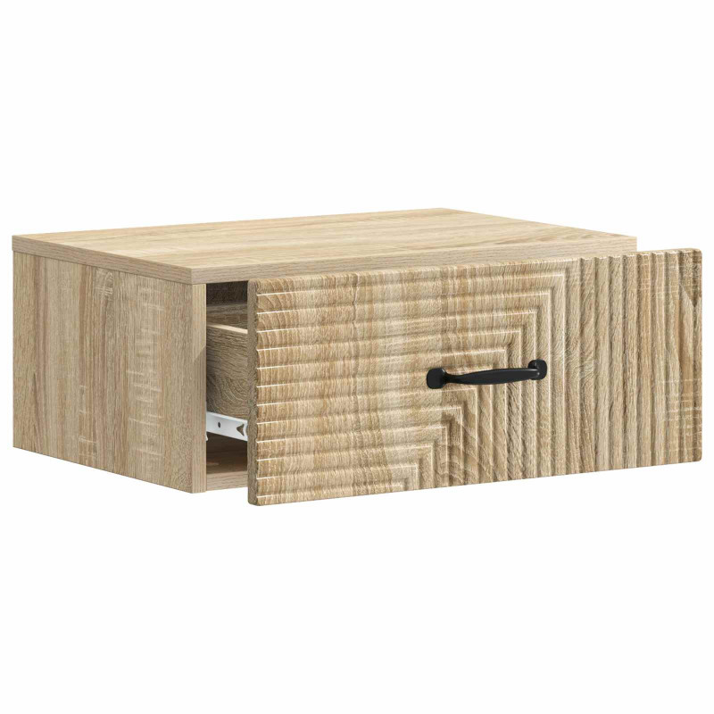 Wisząca Szafka Nocna 2 pcs dąb Sonoma 49 x 34,5 x 20 cm