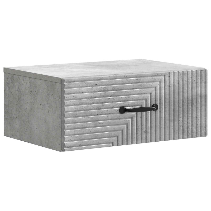 Wisząca Szafka Nocna Betonowy szary 49 x 34,5 x 20 cm