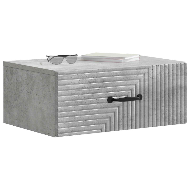 Wisząca Szafka Nocna 2 pcs Betonowy szary 49 x 34,5 x 20 cm