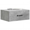 Wisząca Szafka Nocna 2 pcs Betonowy szary 49 x 34,5 x 20 cm