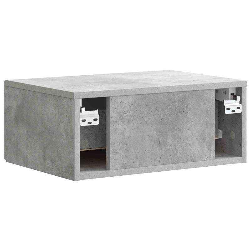 Wisząca Szafka Nocna 2 pcs Betonowy szary 49 x 34,5 x 20 cm