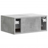 Wisząca Szafka Nocna 2 pcs Betonowy szary 49 x 34,5 x 20 cm