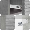 Wisząca Szafka Nocna 2 pcs Betonowy szary 49 x 34,5 x 20 cm