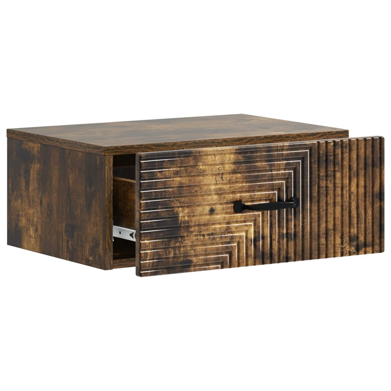 Wisząca Szafka Nocna 2 pcs Dąb wędzony 49 x 34,5 x 20 cm