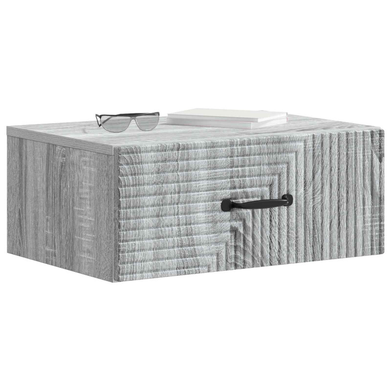 Wisząca Szafka Nocna 2 pcs Szary Sonoma 49 x 34,5 x 20 cm
