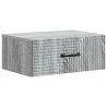 Wisząca Szafka Nocna 2 pcs Szary Sonoma 49 x 34,5 x 20 cm