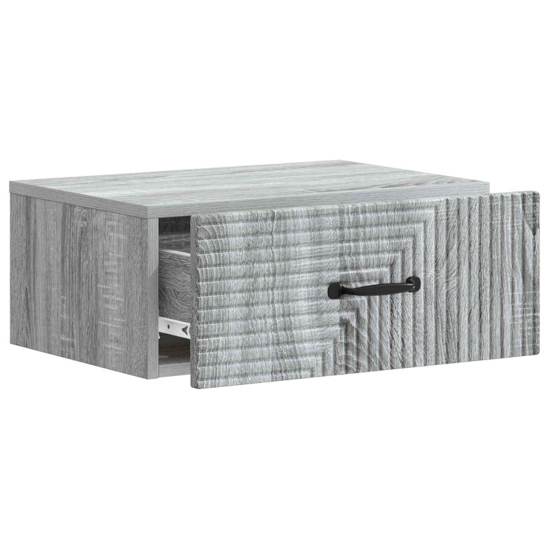 Wisząca Szafka Nocna 2 pcs Szary Sonoma 49 x 34,5 x 20 cm