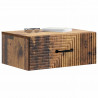 Wisząca Szafka Nocna 2 pcs Stare drewno 49 x 34,5 x 20 cm