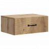 Wisząca Szafka Nocna 2 pcs Dąb artisan 49 x 34,5 x 20 cm