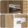 Wisząca Szafka Nocna 2 pcs Dąb artisan 49 x 34,5 x 20 cm
