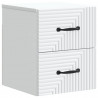 Wisząca Szafka Nocna z szufladą 2 pcs Biały 34,5 x 33 x 40 cm
