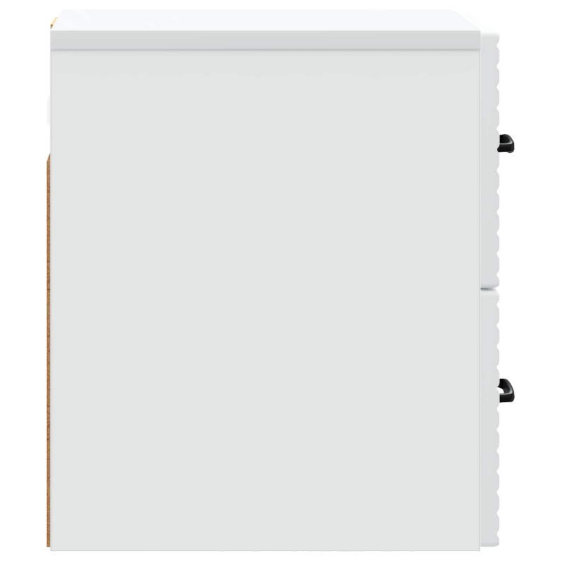 Wisząca Szafka Nocna z szufladą 2 pcs Biały 34,5 x 33 x 40 cm