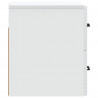 Wisząca Szafka Nocna z szufladą 2 pcs Biały 34,5 x 33 x 40 cm