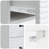 Wisząca Szafka Nocna z szufladą 2 pcs Biały 34,5 x 33 x 40 cm