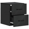 Wisząca Szafka Nocna z szufladą 2 pcs Czarny 34,5 x 33 x 40 cm