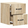 Wisząca Szafka Nocna 2 pcs dąb Sonoma 34,5 x 33 x 40 cm