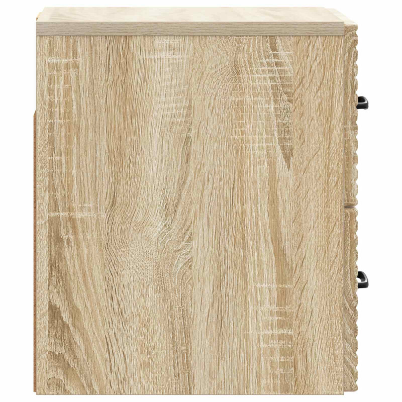 Wisząca Szafka Nocna 2 pcs dąb Sonoma 34,5 x 33 x 40 cm