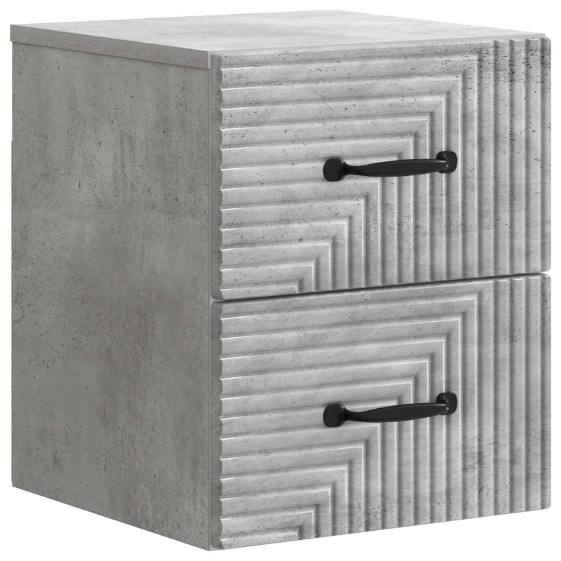 Wisząca Szafka Nocna Betonowy szary 34,5 x 33 x 40 cm