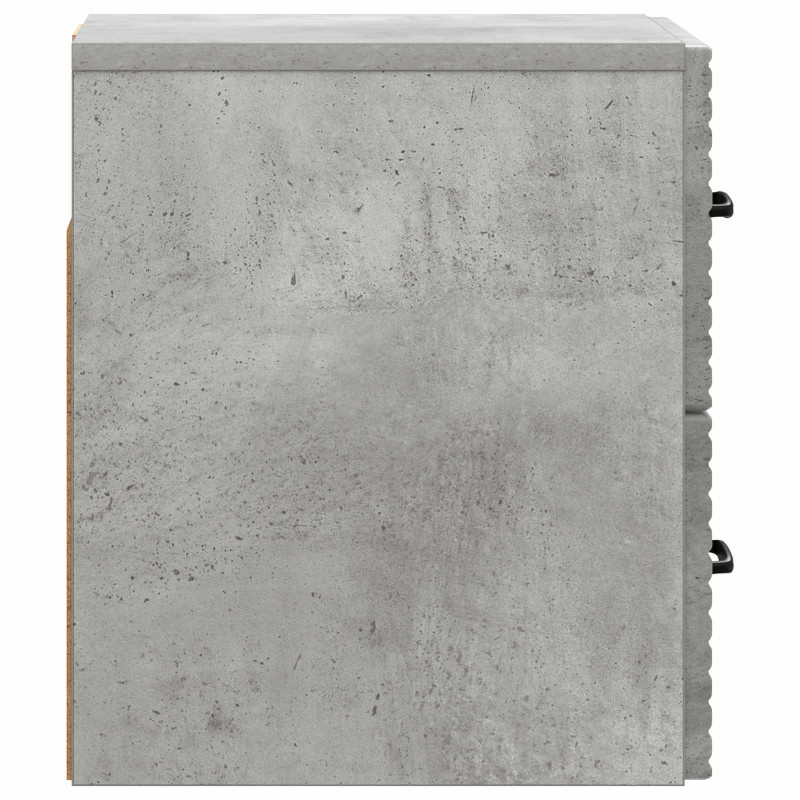Wisząca Szafka Nocna 2 pcs Betonowy szary 34,5 x 33 x 40 cm