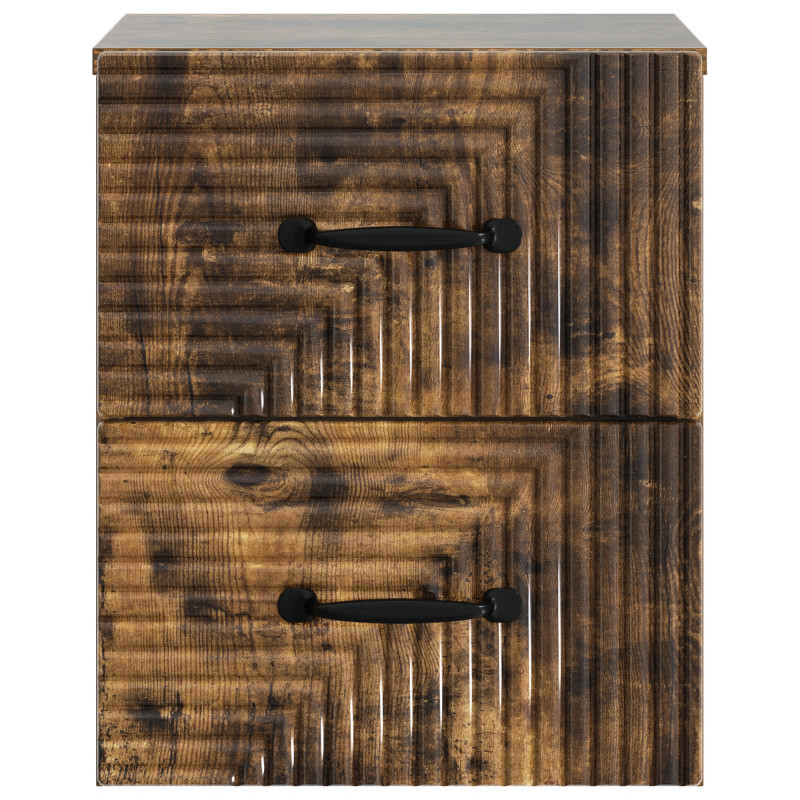 Wisząca Szafka Nocna z szufladą Dąb wędzony 34,5 x 33 x 40 cm