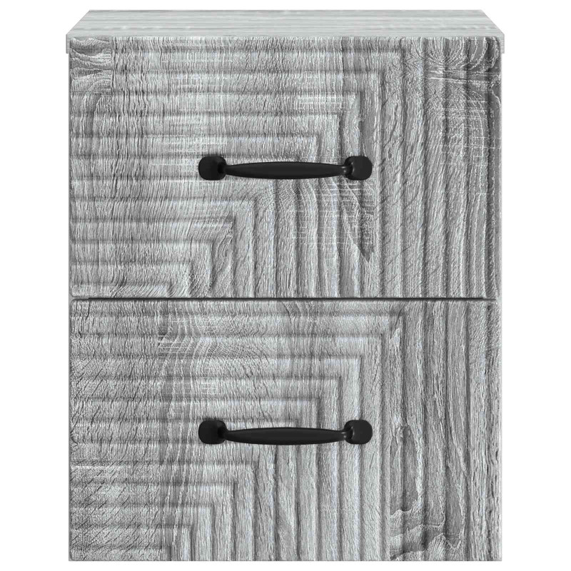 Wisząca Szafka Nocna 2 pcs Szary Sonoma 34,5 x 33 x 40 cm