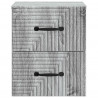 Wisząca Szafka Nocna 2 pcs Szary Sonoma 34,5 x 33 x 40 cm