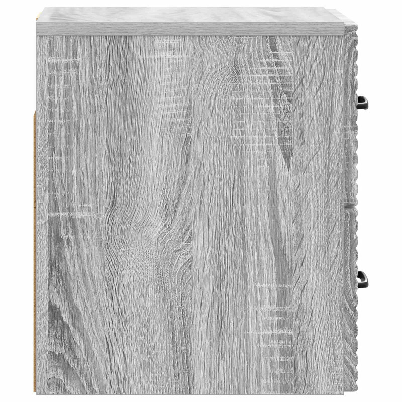 Wisząca Szafka Nocna 2 pcs Szary Sonoma 34,5 x 33 x 40 cm