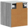 Wisząca Szafka Nocna 2 pcs Szary Sonoma 34,5 x 33 x 40 cm