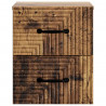 Wisząca Szafka Nocna 2 pcs Stare drewno 34,5 x 33 x 40 cm