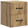Wisząca Szafka Nocna 2 pcs Dąb artisan 34,5 x 33 x 40 cm