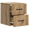 Wisząca Szafka Nocna 2 pcs Dąb artisan 34,5 x 33 x 40 cm