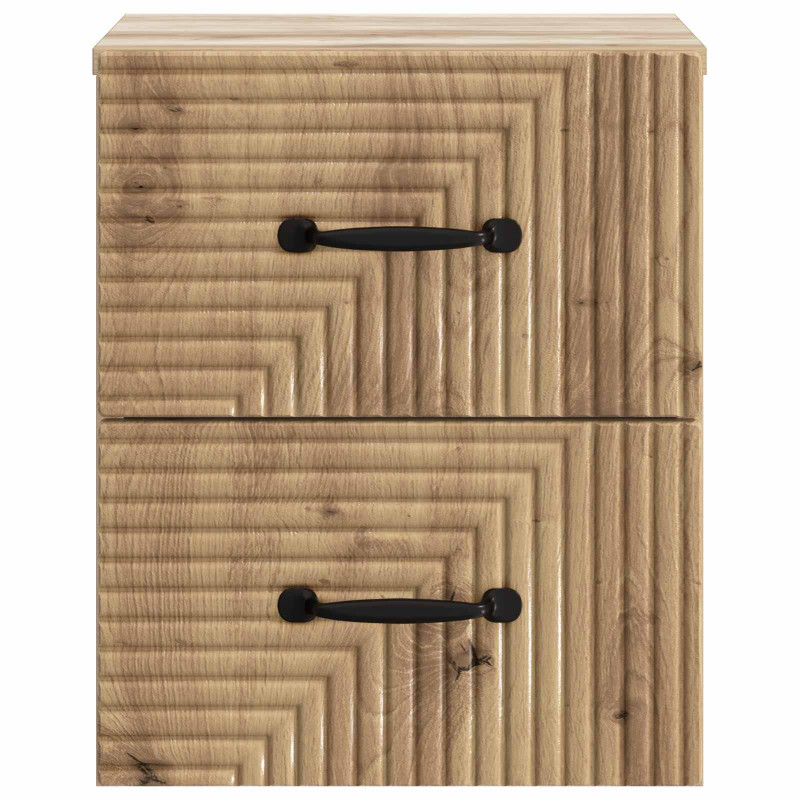 Wisząca Szafka Nocna 2 pcs Dąb artisan 34,5 x 33 x 40 cm