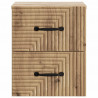 Wisząca Szafka Nocna 2 pcs Dąb artisan 34,5 x 33 x 40 cm