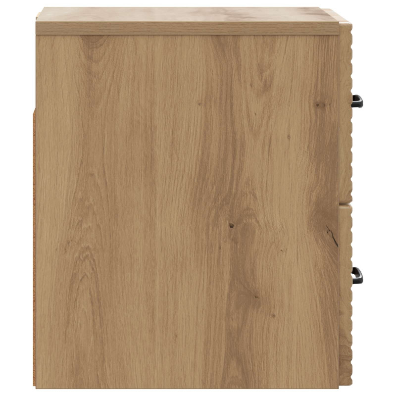 Wisząca Szafka Nocna 2 pcs Dąb artisan 34,5 x 33 x 40 cm