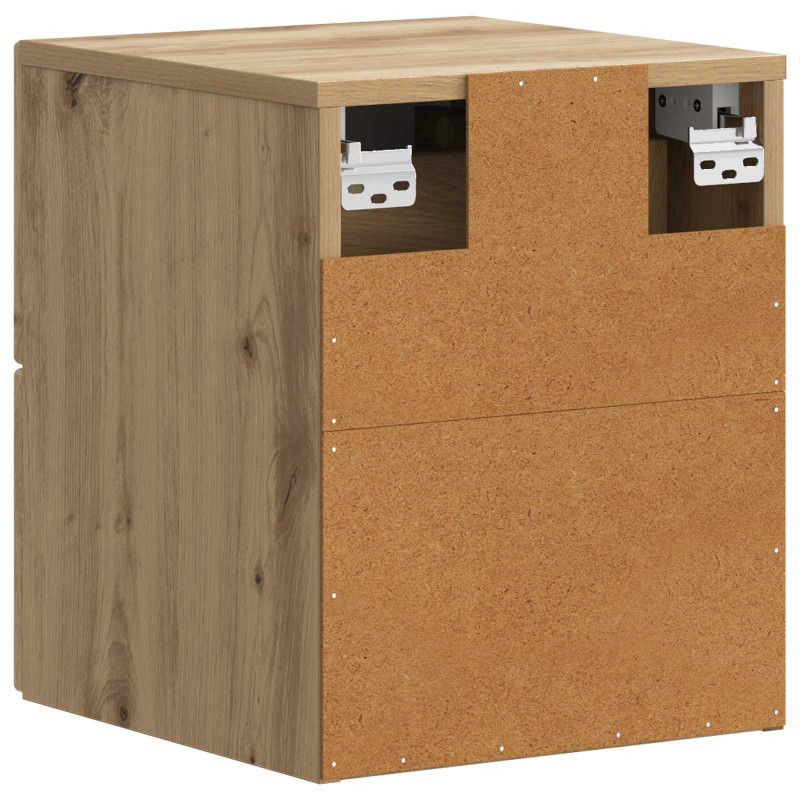 Wisząca Szafka Nocna 2 pcs Dąb artisan 34,5 x 33 x 40 cm