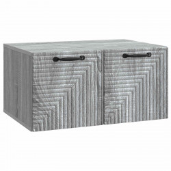 Szafka RTV montowana na ścianie Szary Sonoma 59,5 x 41 x 30 cm