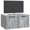 Szafka RTV montowana na ścianie Szary Sonoma 59,5 x 41 x 30 cm