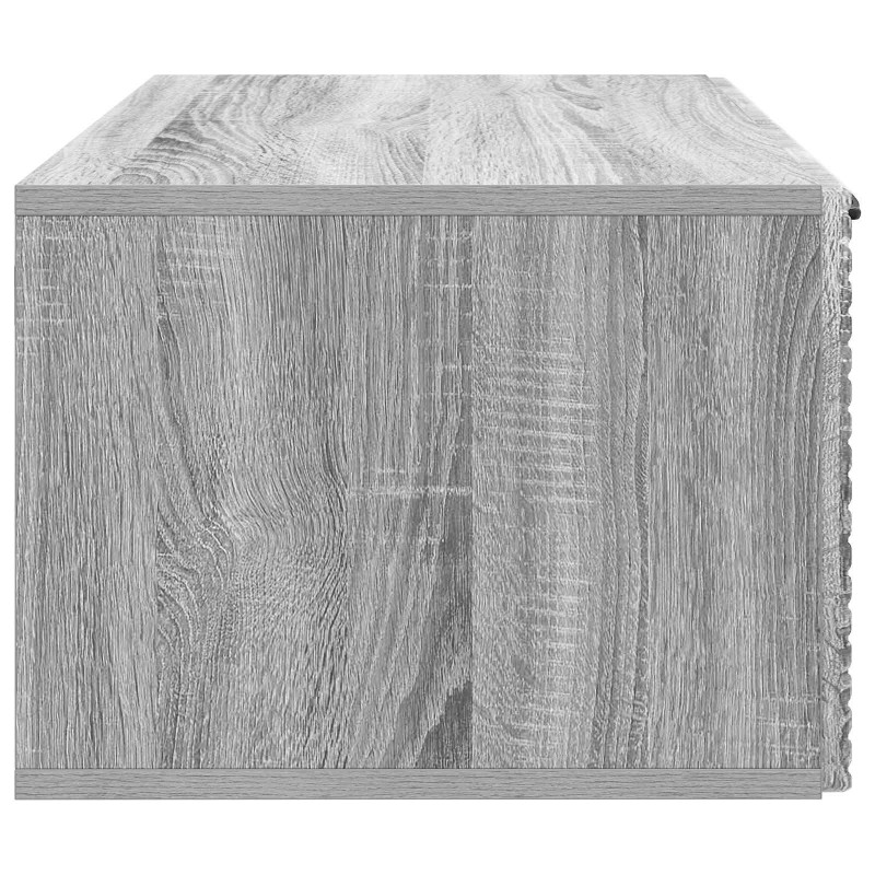 Szafka RTV montowana na ścianie Szary Sonoma 59,5 x 41 x 30 cm