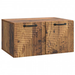 Szafka RTV montowana na ścianie Stare drewno 59,5 x 41 x 30 cm